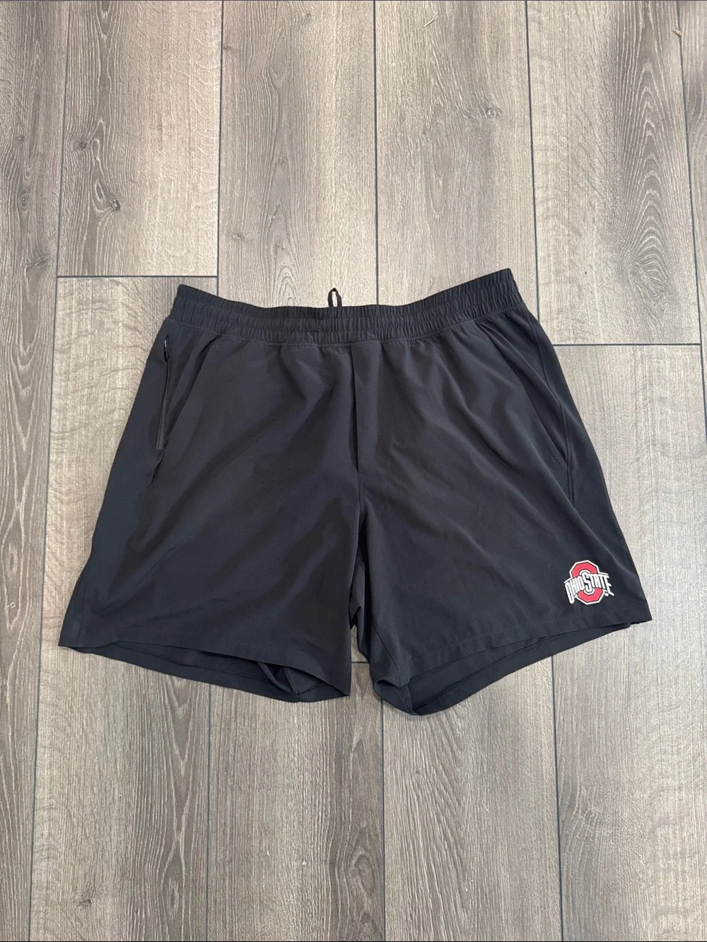 Men’s Black Lululemon Pace Breaker Ohio State Shorts Sz XL 7in - Picture 1 of 5